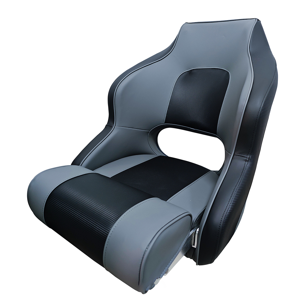 Fishing Boat Seat - Hochwertiger klappbarer Kapitäns-Bootssitz mit hoher Rückenlehne,